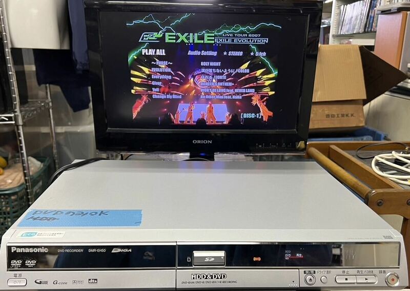 ゆ100 J パナソニック PANASONIC DMR-EH50DVDレコーダー HDD 動作品