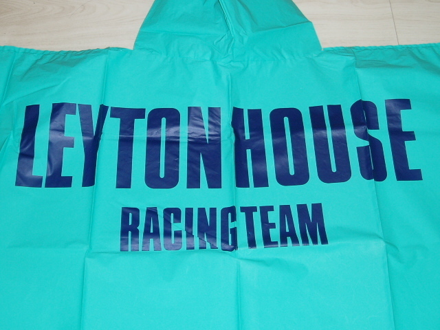 激レア！LEYTON HOUSE　RACING TEAMのレインポンチョ★レイトンハウス　　N18