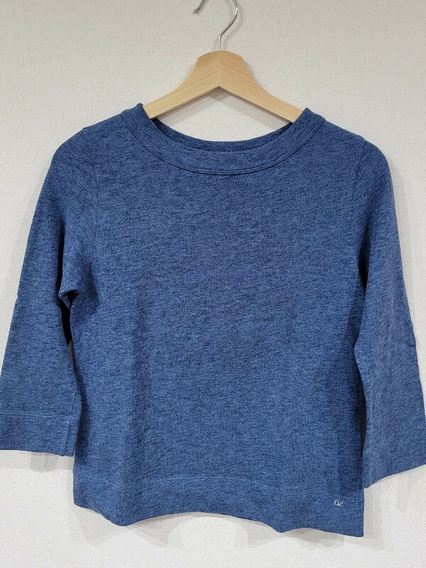 ４５rpm　藍染七分袖Tシャツ　１