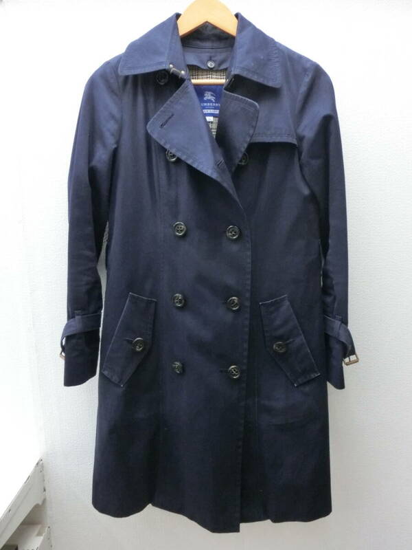 of/0110/2405/バーバリーブルーレーベル BURBERRY BLUE LABEL レディース　トレンチコート　E1A07-730-29/ネイビー/サイズ38