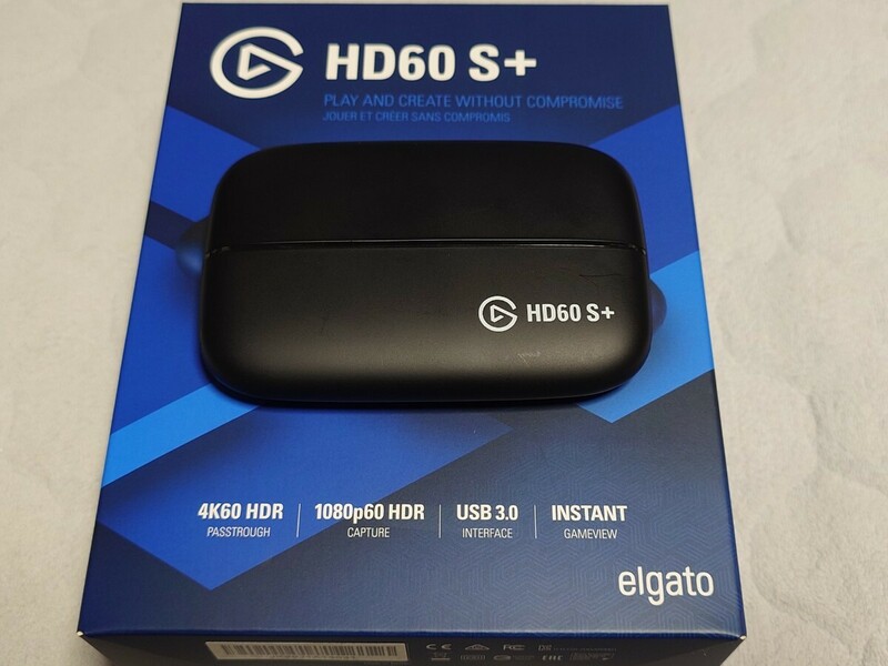 elgato HD60S+ 4k60HDRパススルー　1080p60HDR ゲーミングキャプチャー　エルガト 外付けキャプチャカード