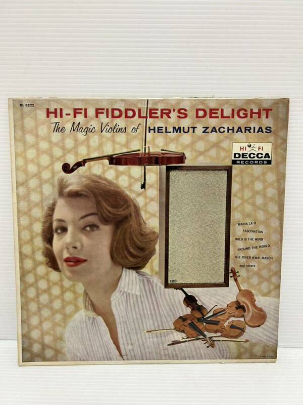 ◎W458◎LP レコード US盤 Helmut Zacharias And His Magic Violins/Hi-Fi Fiddler's Delight/DL 8822