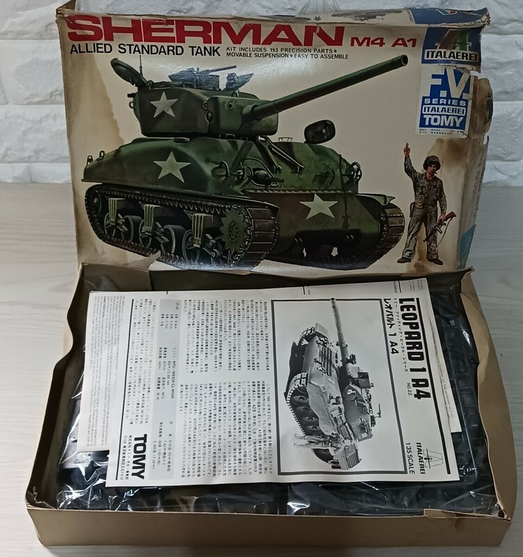 当時物　M4　A1シャーマン　ニットー　 日東科学　M4A1 SHERMAN　未組立　プラモデル　戦車