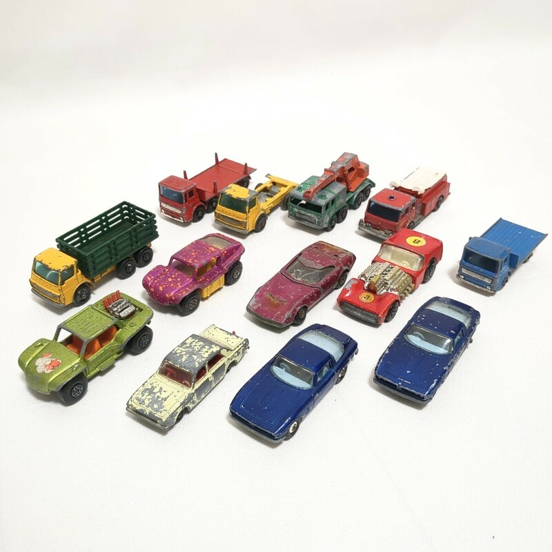 MATCHBOX　マッチボックス　ミニカー　レトロ　ヴィンテージ　英国製　13台　まとめ　ジャンク