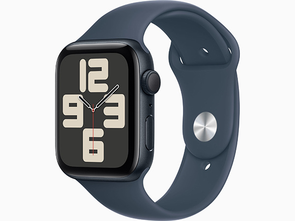 【新品 未開封】Apple Watch SE 第2世代 GPS 44mm ミッドナイトアルミニウムケース と ストームブルースポーツバンド M/L(PEA552-1) 