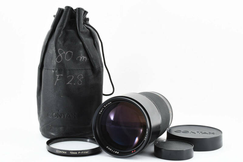 ★良品★ CONTAX Carl Zeiss Sonnar 180mm F2.8 AEG 72mm P-Filter コンタックス レンズ #2520