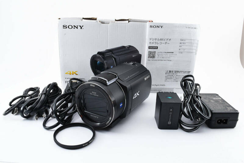 ★外観美品★ SONY Handycam FDR-AX45 black ソニー ハンディカム ＃2448