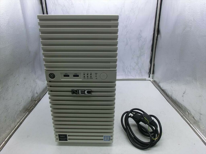 T【3も-06】【140サイズ】NEC Express 5800/T110h Xeon E3-1220 V5 サーバー/通電可/ジャンク扱い/※汚れ有