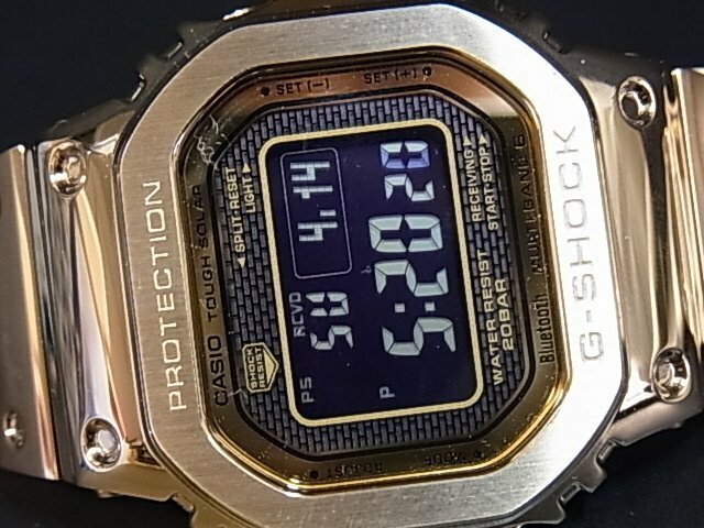 _ca_ad CASIO G-SHOCK Bluetooth 搭載 電波ソーラー GMW-B5000GD-9JF 【中古】未使用