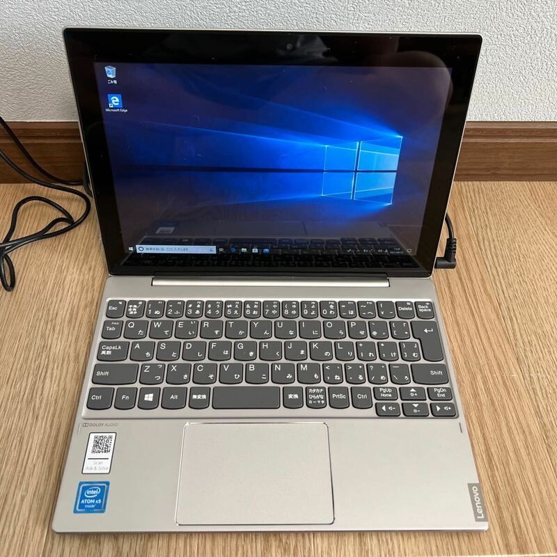 Lenovo Miix 320-10ICR 10.1型FHD 2in1タブレット Atom x5-Z8350 1.4GHz/2GB/フラッシュメモリ62GB Windows 10Pro 初期化済