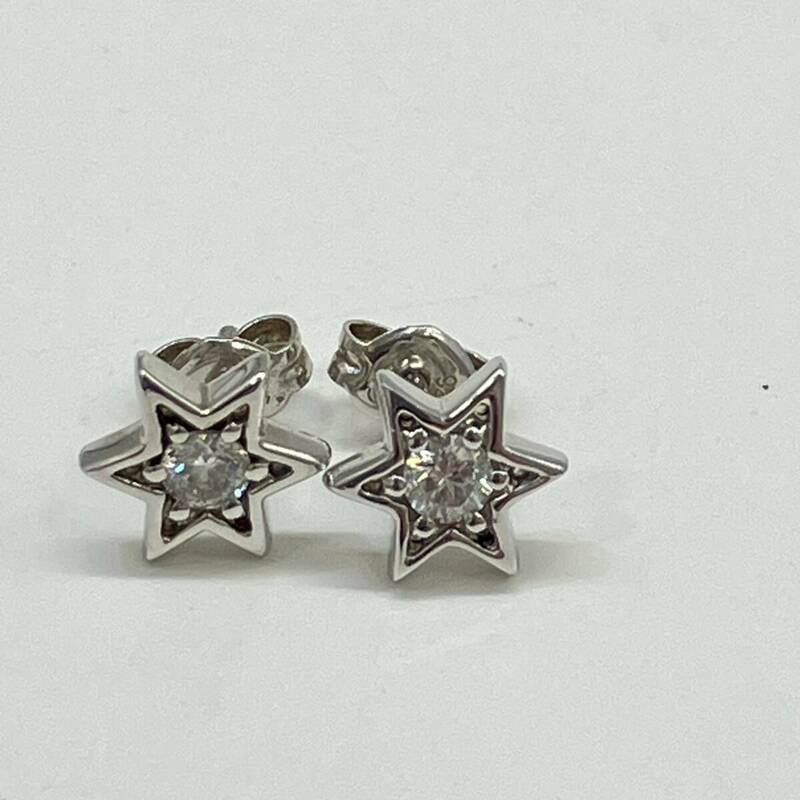 STAR JEWELRY　スタージュエリー　シルバー925　星型ピアス　