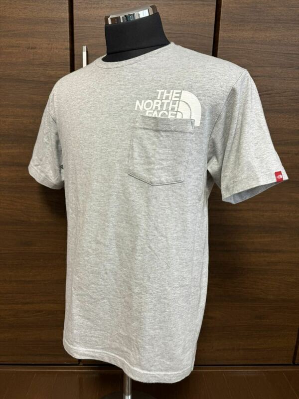THE NORTH FACE(ザ・ノースフェイス） S/S ロゴポケットTシャツ NT31603Z グレー L 限定モデル　GOLDWIN正規品