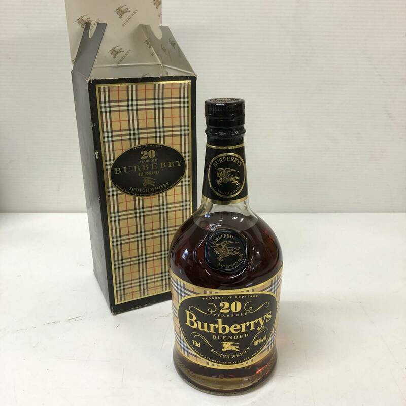 バーバリー Burberrys BLENDED 20年 スコッチウィスキー 古酒 未開栓 箱有り