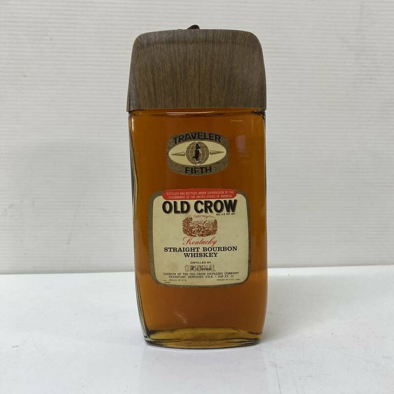 オールドクロウ トラベラー ケンタッキー Old Crow Traveler Fifth Kentucky Bourbon whiskey 蓋付き 古酒 未開栓