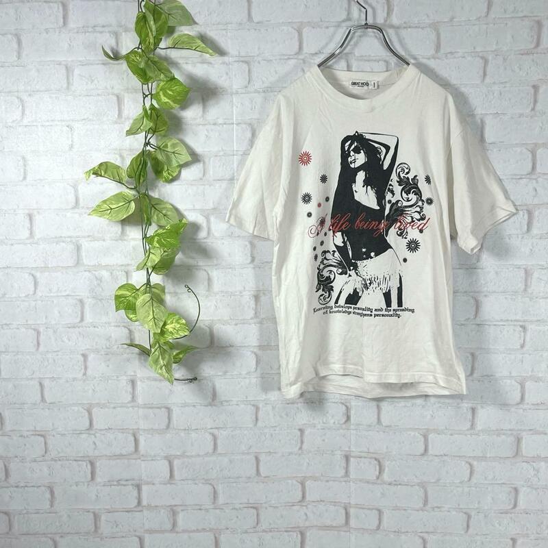 GREAT WOOD サイズL プリント　Tシャツ