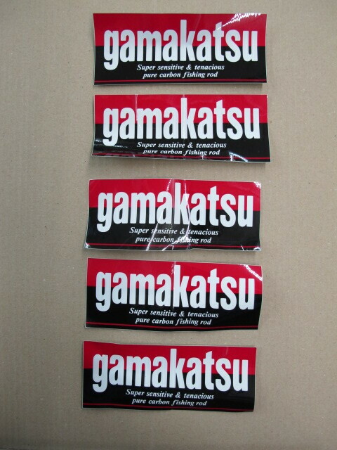 【Gamakatsu】がまかつ・ステッカー5枚・難あり