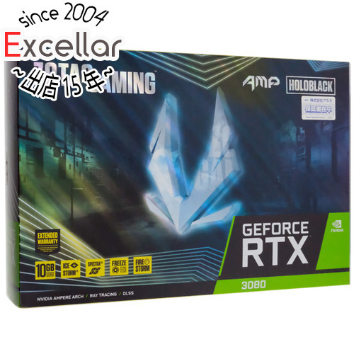 【中古】ZOTAC製グラボ GAMING GeForce RTX 3080 AMP Holo ZT-A30800F-10P PCIExp 10GB 元箱あり [管理:1050023386]