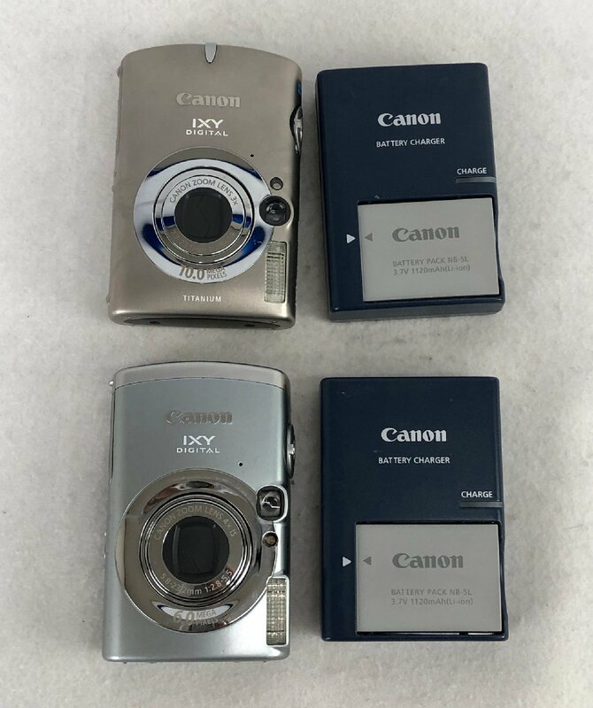 ★ジャンク品★デジタルカメラ2台セット IXY DIGITAL 800IS/1000 Canon キヤノン