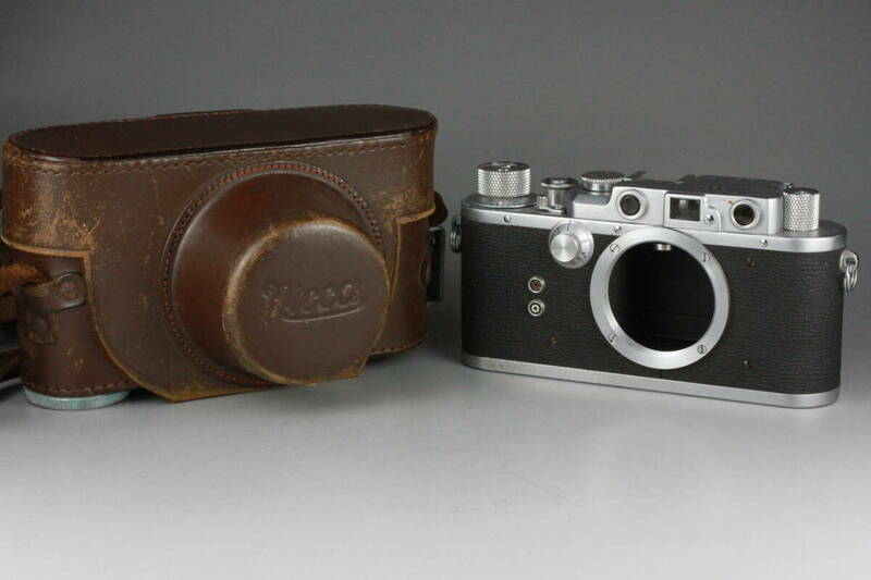 動作確認済み Nicca IIIS ニッカ 3S 革ケース付き Leica ライカ L39 マウント レンジファインダー ニッカカメラ #251