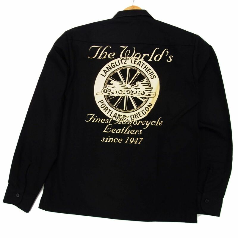 ◆Langlitz Leathers ラングリッツレザーズ 長袖 ワークシャツ 60th anniversary USA製 メンズ