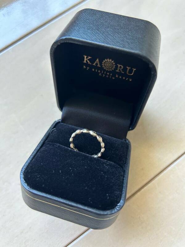 新品同様★KAORU　リング　K10　グリーンゴールド　ポンデリング　指輪　ジュエリーアクセサリー★アトリエカオル