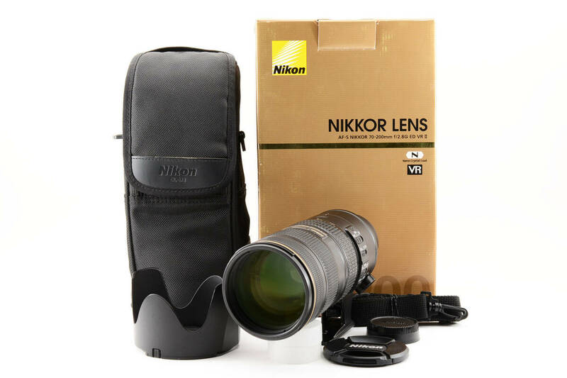 元箱 ケース フード付 ★美品★ Nikon ニコン AF-S NIKKOR 70-200mm f/2.8G ED VR II 望遠ズームレンズ フルサイズ対応 (3962)