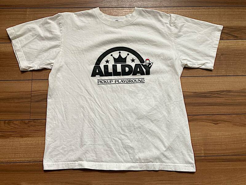 送料185円 Lサイズ ALLDAY PICKUP PLAYGROUND × SLAMDUNK スラムダンク 桜木花道 コラボ 半袖 Tシャツ 白 ホワイト 希少 レア スラダン