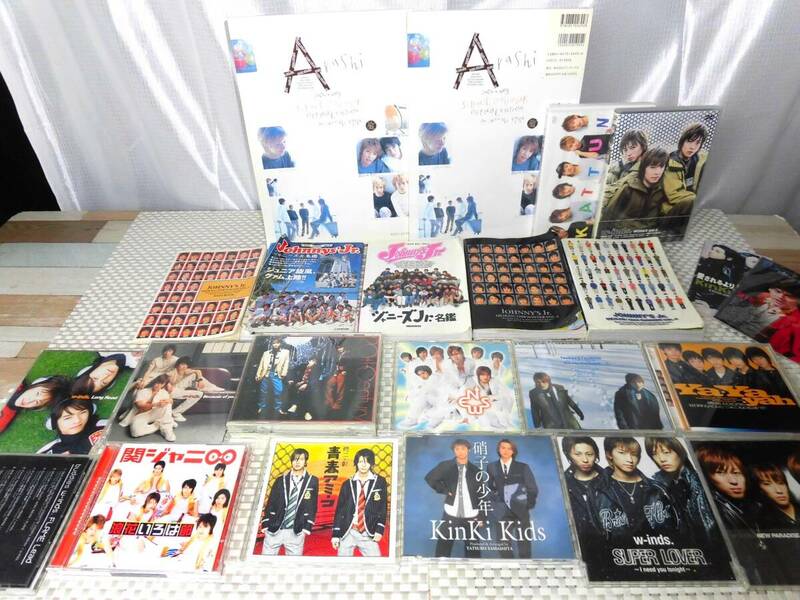 sr ジャニーズCD14枚 シングルCD1枚 ミュージックDVD2枚 まとめ 嵐 Kinki Kids 山P 亀梨和也 V6 タッキー KATTUN ジャニーズJr名鑑 