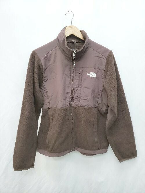 ◇ THE NORTH FACE ザ ノース フェイス 切替 ボア 長袖 ブルゾン ジャンパー サイズM ブラウン レディース P