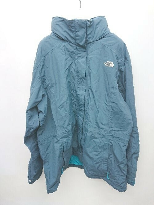 ◇ THE NORTH FACE ザ ノース フェイス HYVENT ナイロン 長袖 マウンテンパーカー サイズXXL ネイビー レディース P