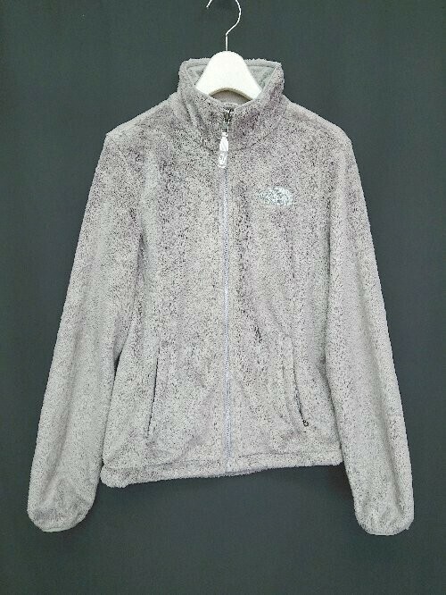 ◇ THE NORTH FACE ザ ノース フェイス ジップアップ フェイクファー 長袖 パーカー サイズS グレー レディース P