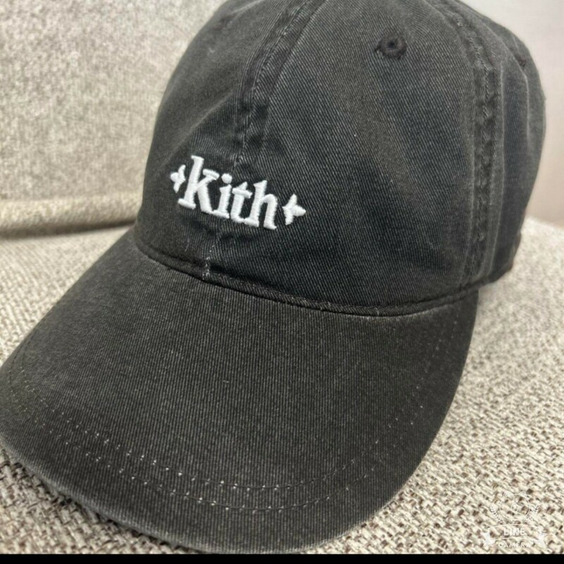 KITH キス　キャップ　帽子　ブラック　フリーサイズ 