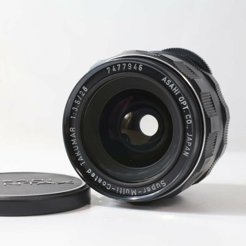 【綺麗です】ペンタックス PENTAX Super-Multi-Coated TAKUMAR 28mm F3.5 M42 レンズ (742)