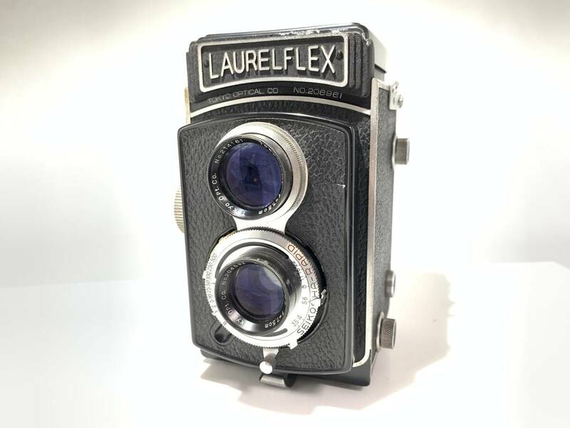 LAURELFLEX J.Simlar 7.5cm F3.5 /75mm 3.5/ 二眼レフカメラ レトロ アンティーク ジャンク 現状品 (711)