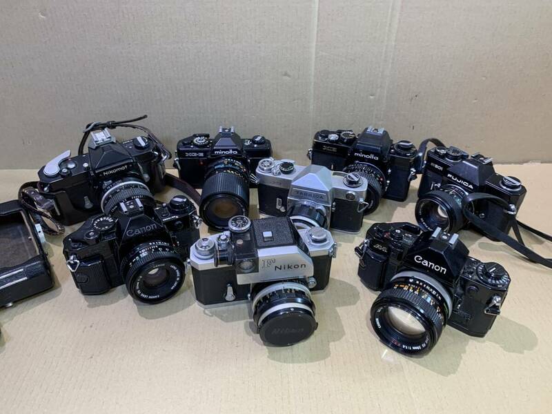 Nikon F/Nikomat/MINOLTA XE/XG-E/Canon AE-1 PROGRAM/A-1/Yashica/FUJICA/ 大量 動作未確認 まとめて ジャンク セット まとめ (736)
