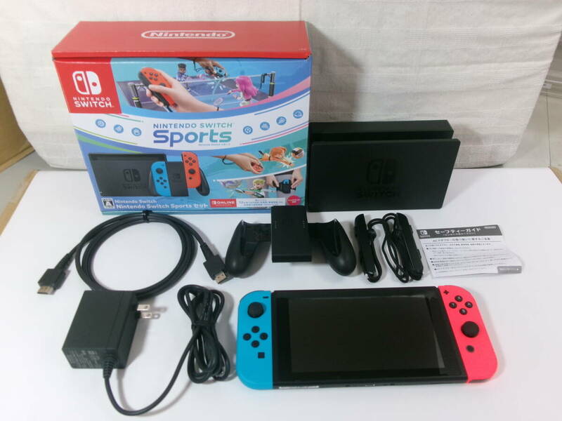 Nintendo Switch Nintendo Switch Sports セット HAC-001(-01) ※箱＋本体一式のみ※　中古・小難あり　動作確認済み　即決