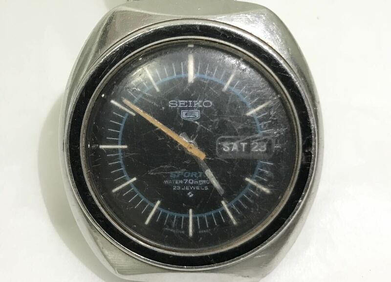 動作確認済 SEIKO セイコー5ファイブ SPORTS スポーツ 昭和 6106-8560 デイデイト 自動巻き 腕時計 レア 1960年代 希少