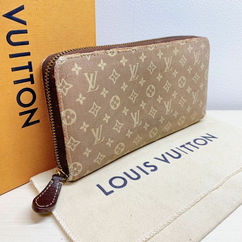 A115【正規品】LOUIS VUITTON ルイヴィトン モノグラム イディール ジッピーウォレット ラウンドファスナー長財布ウォレット M63011/CA2153