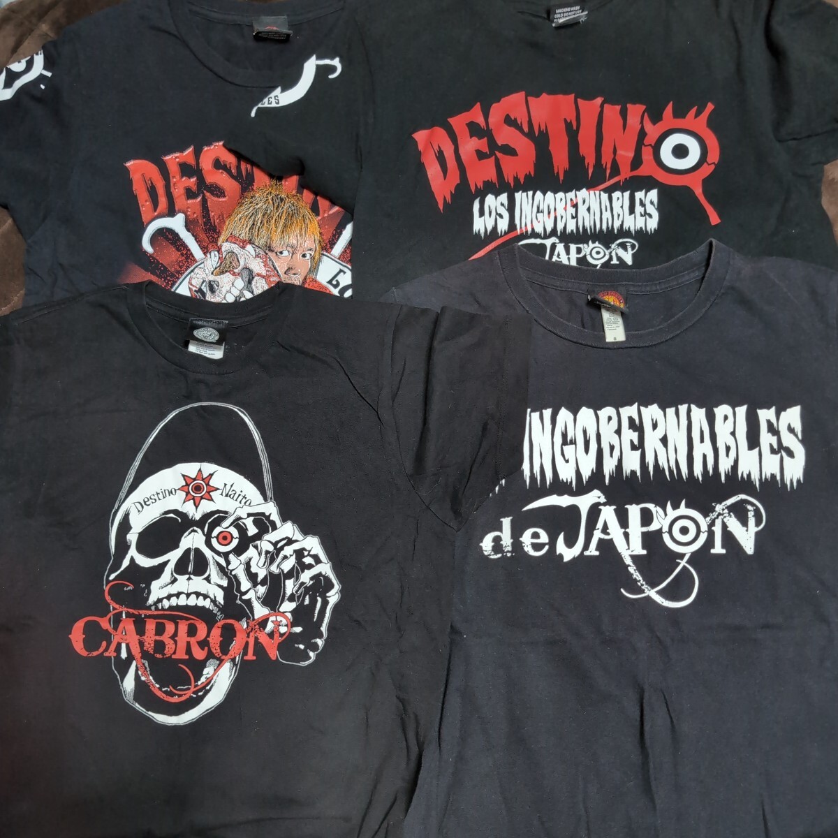 内藤哲也 Tシャツ ロス・インゴベルナブレス・デ・ハポン 新日本プロレス 4枚セット サイズS