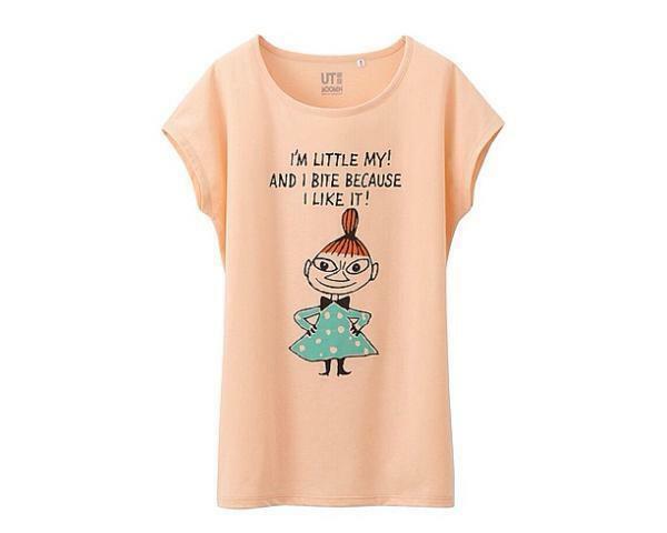 【新品・未使用品・タグ付き】ユニクロUNIQLOムーミン ミィ フレンチスリーブTシャツMサイズUTライトオレンジ ミイ