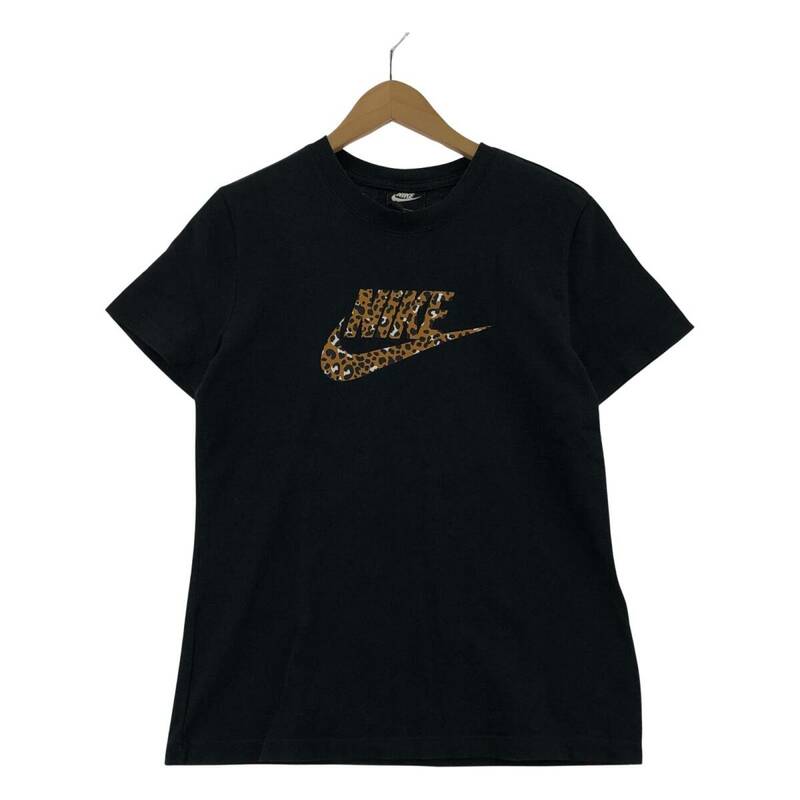 ゆうパケットOK NIKE ナイキ ロゴプリント 半袖Ｔシャツ sizeL/ブラック レディース