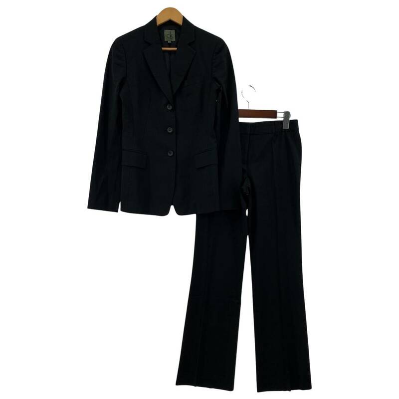 Calvin Klein カルバンクライン ウール　ジャケット　パンツ　スカート スーツ3点セット size全て2/ブラック レディース