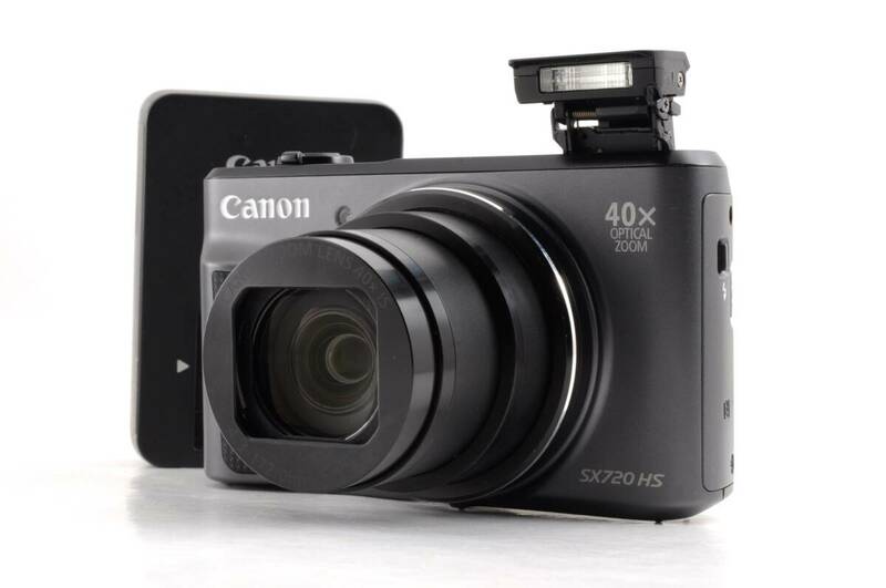動作品 キャノン Canon PowerShot SX720 HS パワーショット 黒 ブラック コンパクトデジタルカメラ 充電器付 管K6741