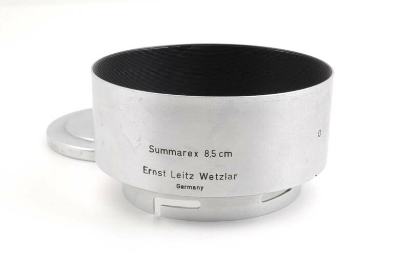 ライカ Leica Summarex 8.5cm Ernst Ernst Leitz Wetzlar Germany メタルフード カメラレンズアクセサリー レンズキャップ付 管K6748