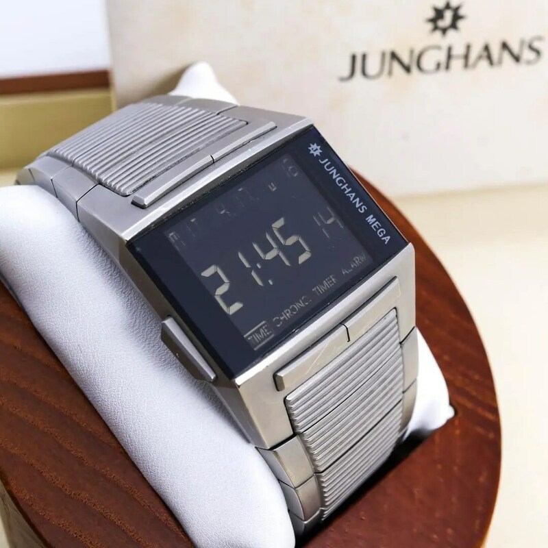 ◆希少 稼働 JUNGHANS メガ1000 腕時計 デジタル メンズ I