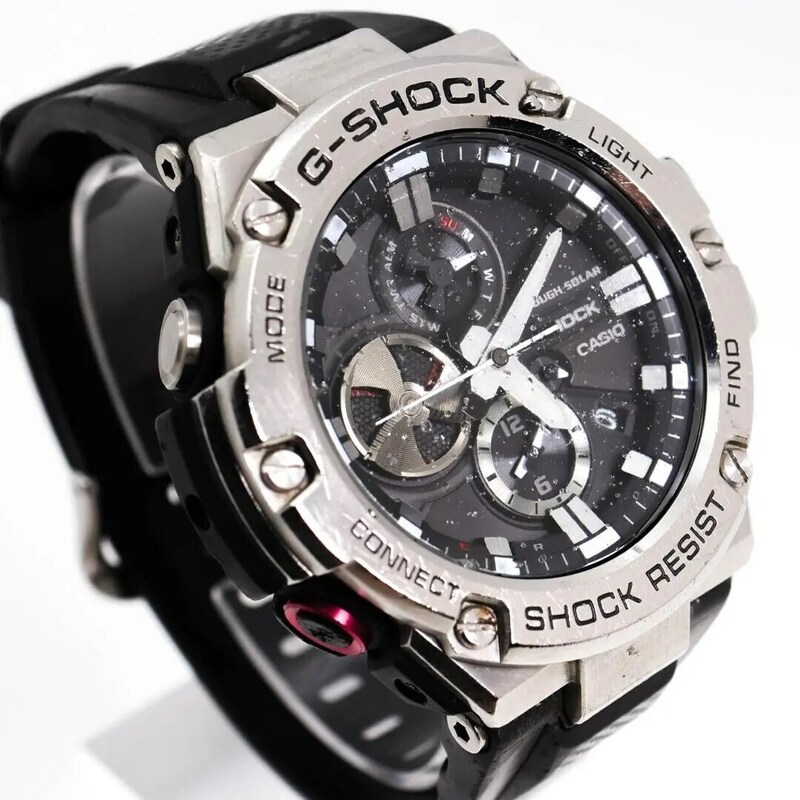 《希少》G-SHOCK 腕時計 GST-B100 ソーラー モバイルリンク機能