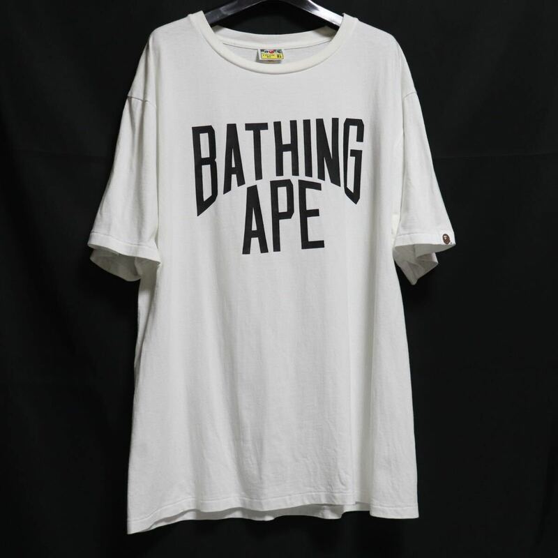 トレンド【a bathing ape / ア ベイシングエイプ】ロゴ 半袖 カットソー Tシャツ/nigo logo t-shirt/wht