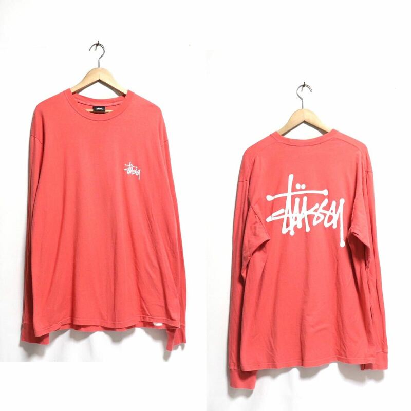 トレンド【stussy ステューシー】ロゴ 長袖 カットソー Tシャツ/cotton/street