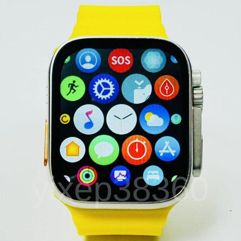 新品 Apple Watch Ultra2 代替品 スマートウォッチ 大画面 Ultra スマートウォッチ 通話 スポーツ 音楽 血中酸素 多機能 日本語アプリ. 