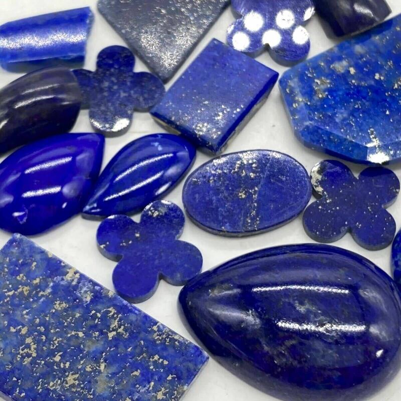 ■ラピスラズリおまとめ■m 約20g/100ct ルース 裸石 宝石 ジュエリー jewelry lapis lazuli 瑠璃 